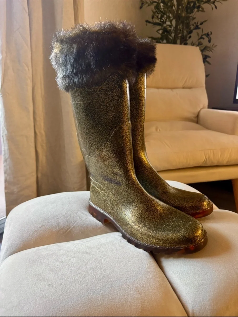 Italian Made Tall Riding Rain Boots Equestrian Cottagecore Waterproof